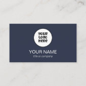 Eenvoudige Professionele Elegante Custom Logo Mini Visitekaartje (Voorkant)