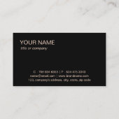 Eenvoudige Professionele Elegante Custom Logo Mini Visitekaartje (Achterkant)