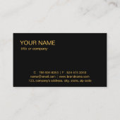 Eenvoudige Professionele Elegante Custom Logo Mini Visitekaartje (Achterkant)