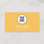 Eenvoudige Professionele Elegante Custom Logo Mini Visitekaartje (Voorkant)