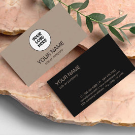 Eenvoudige Professionele Elegante Custom Logo Mini Visitekaartje