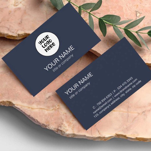 Eenvoudige Professionele Elegante Custom Logo Mini Visitekaartje