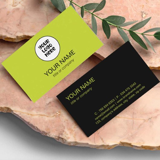 Eenvoudige Professionele Elegante Custom Logo Mini Visitekaartje