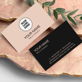 Eenvoudige Professionele Elegante Custom Logo Mini Visitekaartje