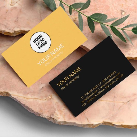 Eenvoudige Professionele Elegante Custom Logo Mini Visitekaartje