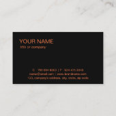 Eenvoudige Professionele Elegante Custom Logo Mini Visitekaartje (Achterkant)