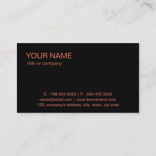 Eenvoudige Professionele Elegante Custom Logo Mini Visitekaartje (Achterkant)