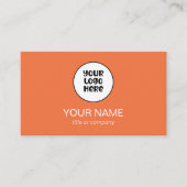 Eenvoudige Professionele Elegante Custom Logo Mini Visitekaartje (Voorkant)