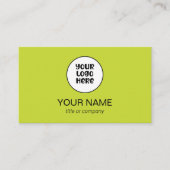 Eenvoudige Professionele Elegante Custom Logo Mini Visitekaartje (Voorkant)