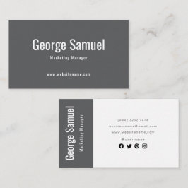 Eenvoudige Professionele Elegante Functie Naam  Be Visitekaartje