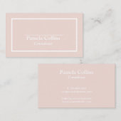 Eenvoudige professionele elegante moderne legantie visitekaartje (Voorkant / Achterkant)