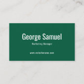 Eenvoudige Professionele Elegante Werknaam Functie Visitekaartje (Voorkant)