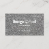 Eenvoudige Professionele Elegante Werknaam Functie Visitekaartje (Voorkant)