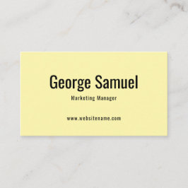 Eenvoudige Professionele Elegante Werknaam Functie Visitekaartje