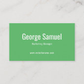 Eenvoudige Professionele Elegante Werknaam Functie Visitekaartje (Voorkant)