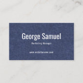 Eenvoudige Professionele Elegante Werknaam Functie Visitekaartje (Voorkant)