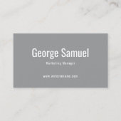 Eenvoudige Professionele Elegante Werknaam Functie Visitekaartje (Voorkant)