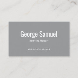 Eenvoudige Professionele Elegante Werknaam Functie Visitekaartje