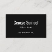 Eenvoudige Professionele Elegante Werknaam Functie Visitekaartje (Voorkant)