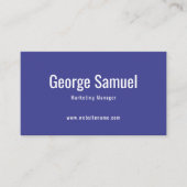 Eenvoudige Professionele Elegante Werknaam Functie Visitekaartje (Voorkant)