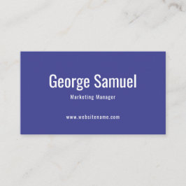 Eenvoudige Professionele Elegante Werknaam Functie Visitekaartje