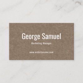 Eenvoudige Professionele Elegante Werknaam Functie Visitekaartje