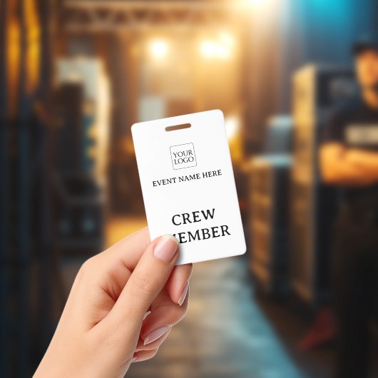 Eenvoudige professionele evenement conferentie con badge (Concert)
