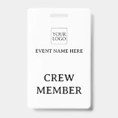 Eenvoudige professionele evenement conferentie con badge (Voorzijde)