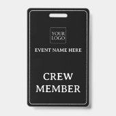 Eenvoudige professionele evenement conferentie con badge (Voorzijde)