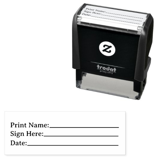 Eenvoudige professionele factuur zelfinktende stempel (In situ)