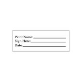 Eenvoudige professionele factuur zelfinktende stempel (Design)