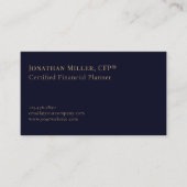 Eenvoudige professionele financieel adviseur Consu Visitekaartje (Voorkant)