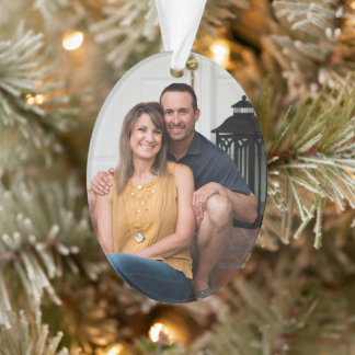 Eenvoudige professionele foto acryl ovaal ornament