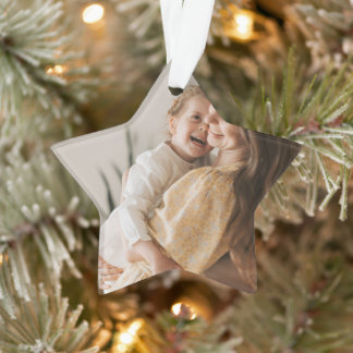 Eenvoudige professionele foto acryl ster ornament