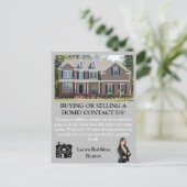 Eenvoudige professionele foto makelaar briefkaart (Staand voorkant)