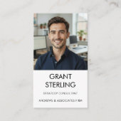 Eenvoudige professionele foto visitekaartje (Voorkant)