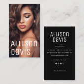 Eenvoudige professionele foto visitekaartje (Voorkant / Achterkant)