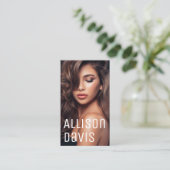 Eenvoudige professionele foto visitekaartje (Staand voorkant)