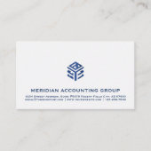 Eenvoudige professionele geometrische Logo Visitekaartje (Voorkant)