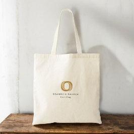Eenvoudige professionele Gold-Logo Tote Bag