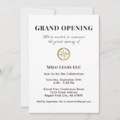 Eenvoudige professionele Grand Opening Uitnodiging (Voorkant)