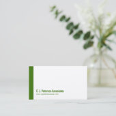 Eenvoudige professionele groene QR-code Visitekaartje (Staand voorkant)