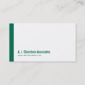 Eenvoudige professionele groene visitekaartjes (Voorkant)