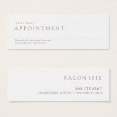 Eenvoudige professionele herinnering voor witte af mini visitekaartjes (Voorkant /achterkant)