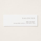 Eenvoudige professionele herinnering voor witte af mini visitekaartjes (Achterkant)