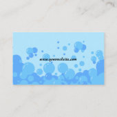 Eenvoudige professionele huis schoonmaken Visiteka Visitekaartje (Achterkant)