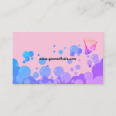 Eenvoudige professionele huis schoonmaken Visiteka Visitekaartje (Achterkant)