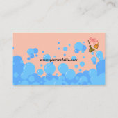 Eenvoudige professionele huis schoonmaken Visiteka Visitekaartje (Achterkant)