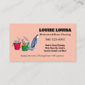 Eenvoudige professionele huis schoonmaken Visiteka Visitekaartje (Voorkant)