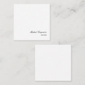 Eenvoudige professionele kalligrafie notitiekaartje (Voorkant / Achterkant)